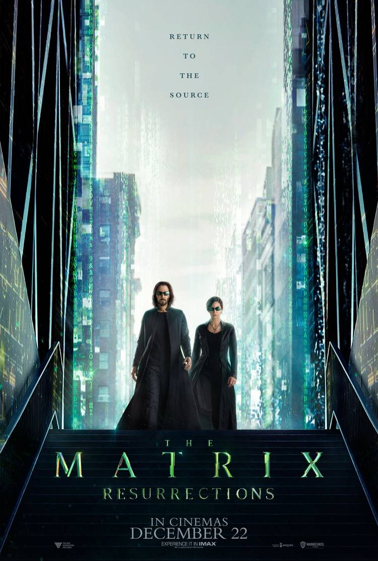 Neo and Trinity Return to the Source in New The Matrix Resurrections Poster