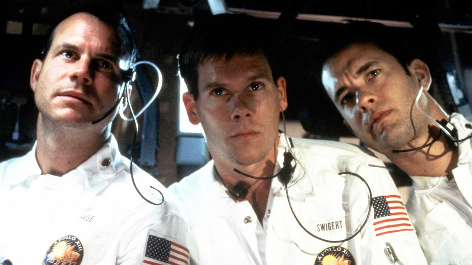 Bill Pullman, Kevin Bacon, and Tom Hanks in Apollo 13