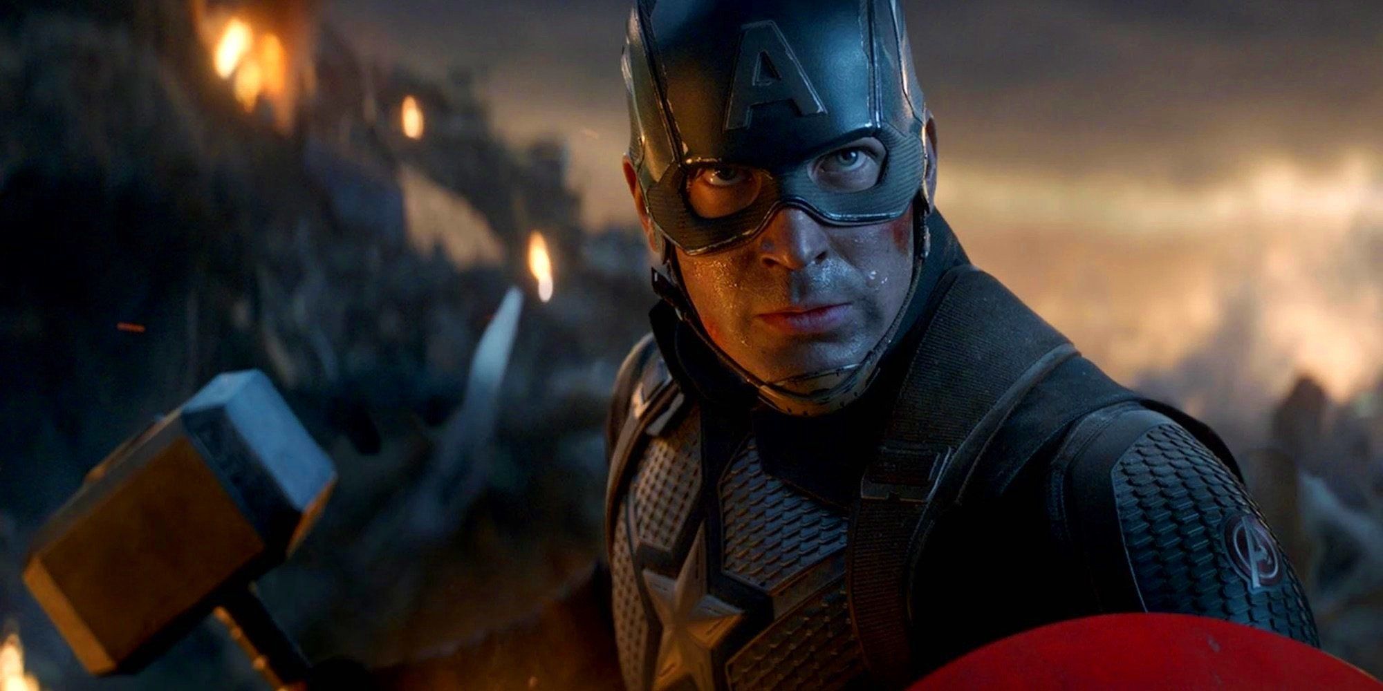 Captain America Fights Thanos in Avengers: Endgame