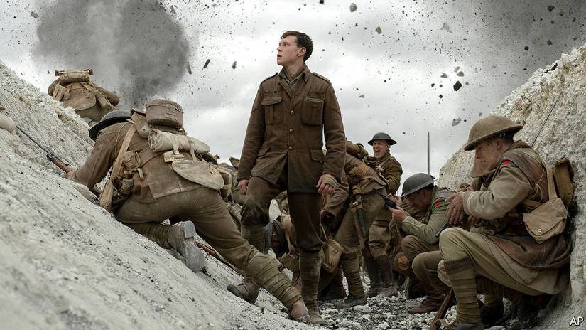 The war is breaking out while the boys wait in the trenches in 1917