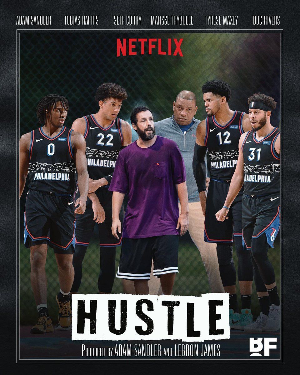 Adam Sandler stars as a washed-up NBA scout in Netflix's Hustle