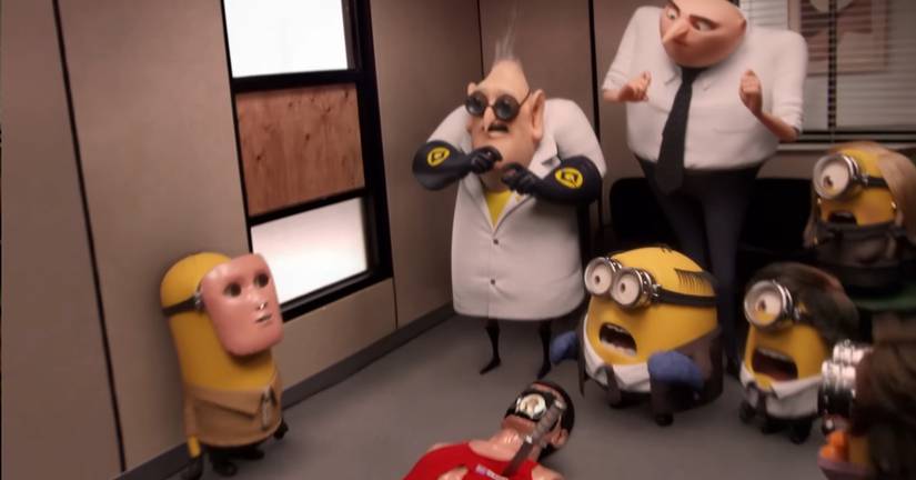 The Office Opening Recreated with Minions Cast