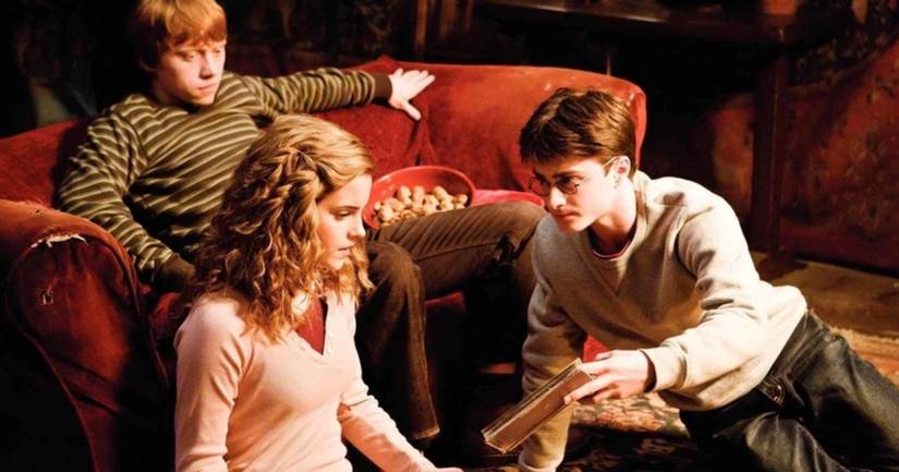 Rupert Grint, Emma Watson, and Daniel Radcliffe in Harry Potter