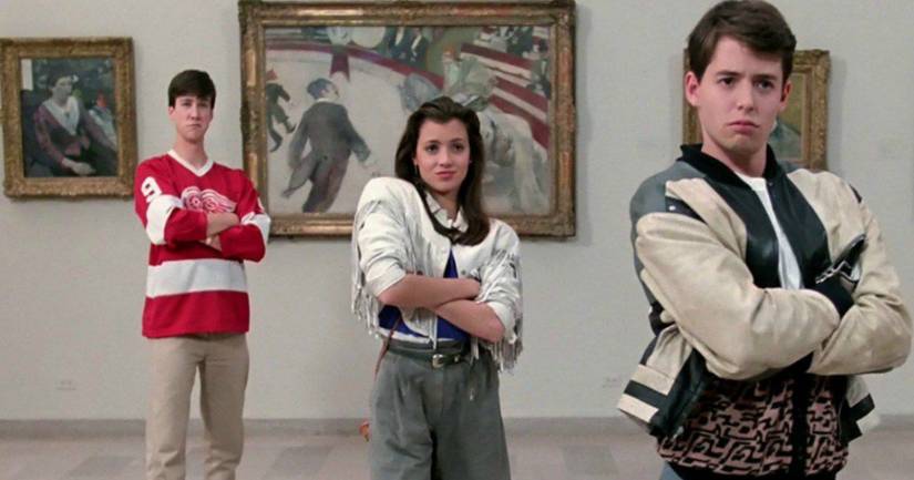 Para pemeran film Ferris Bueller's Day Off di museum.