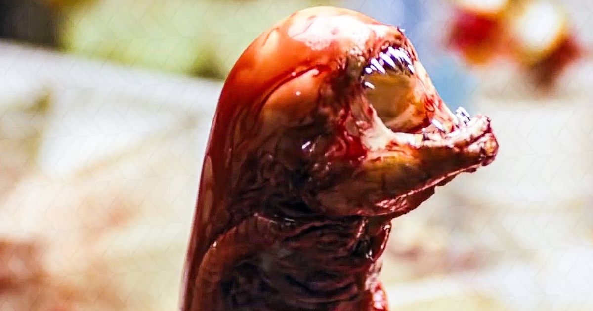 The chestburster in Alien 1979
