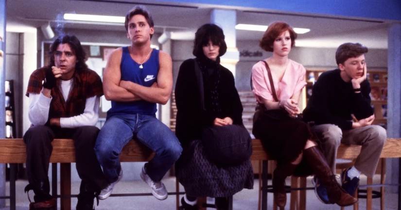 Para pemeran The Breakfast Club sedang menjalani hukuman di film The Breakfast Club.
