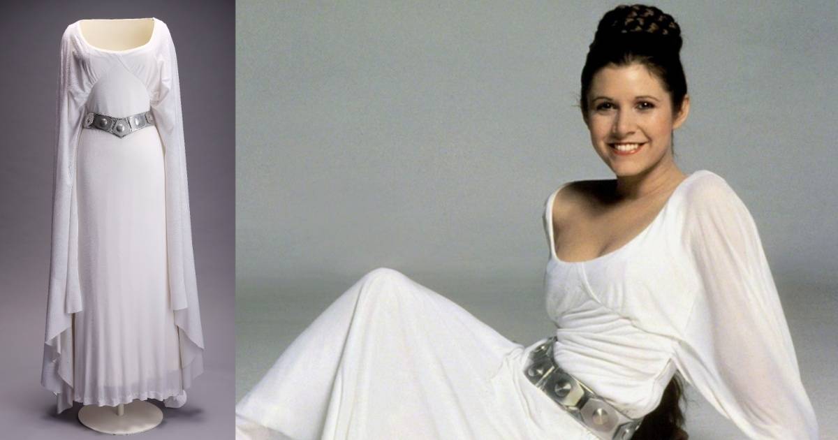 princess leia dress auction Carrie Fisher's Princess Leia gown goes up for auction