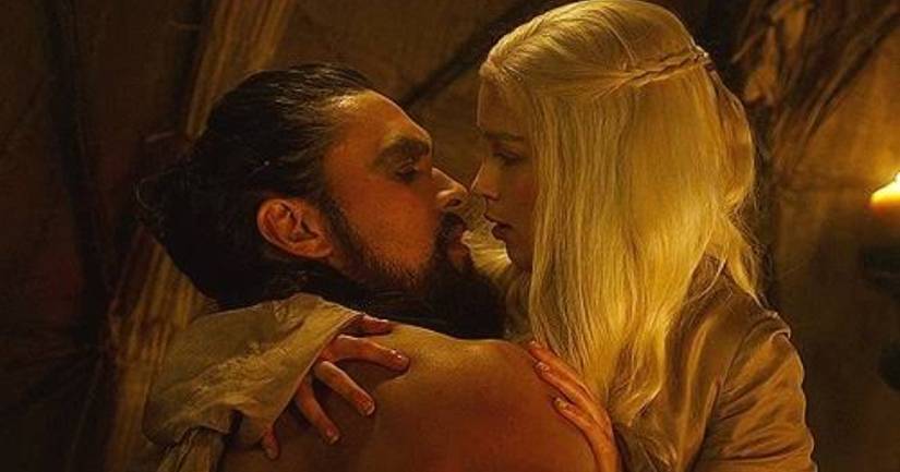 Khal Drogo and Dany scene