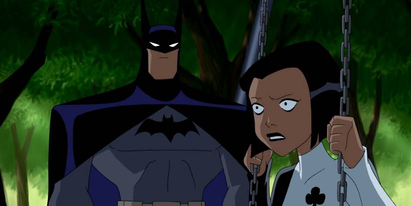 Kevin Conroy as Batman and Hynden Walch as Ace in Justice League Unlimited