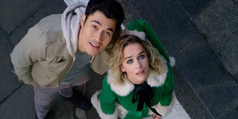 Emilia Clarke as Kate and Henry Golding as Tom in Last Christmas