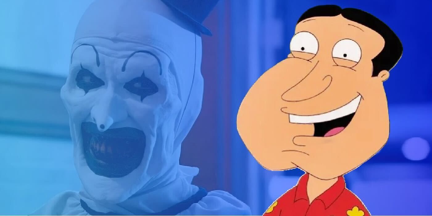 Quagmire Becomes Art the Clown in Unnerving Terrifier and Family Guy  Mash-Up Fan Art, image size:1400x700