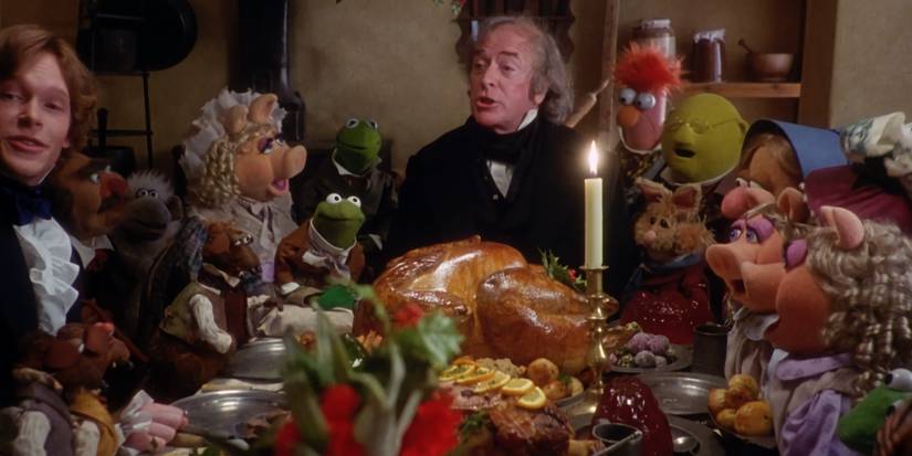 Michael Caine and The Muppets in The Muppets Christmas Carol