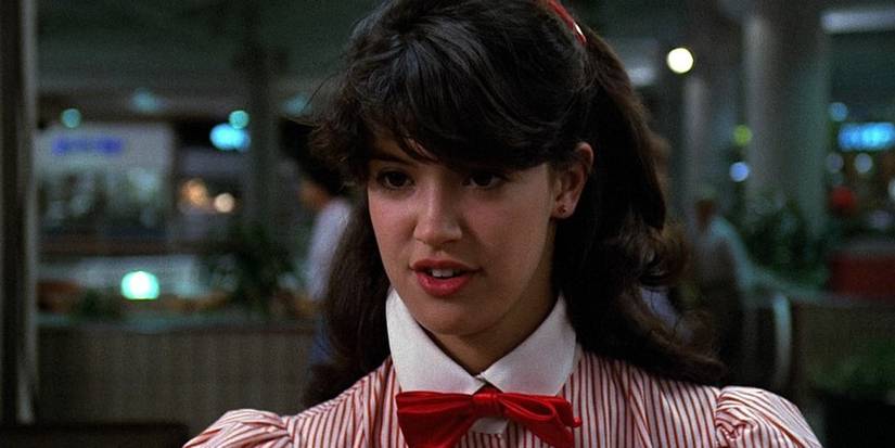 Phoebe Cates wearing her pizza parlor uniform in Fast Times at Ridgemont High
