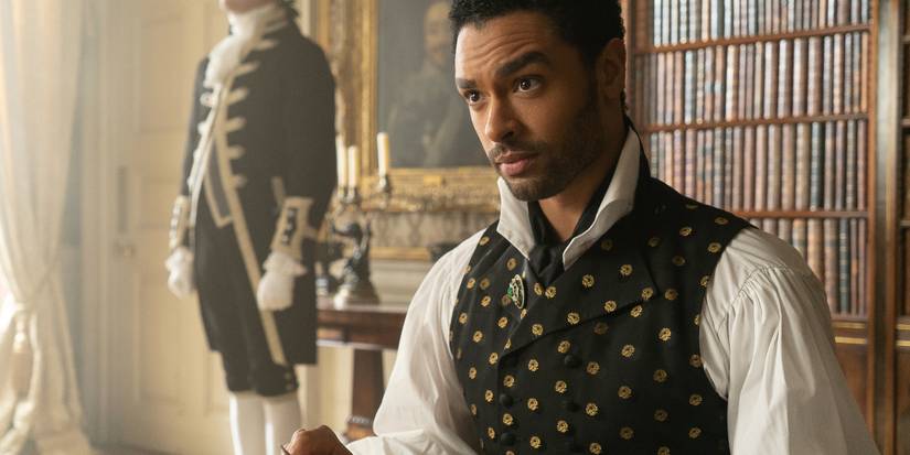 Rege-Jean Page as Simon Basset Eating a Meal in Bridgerton