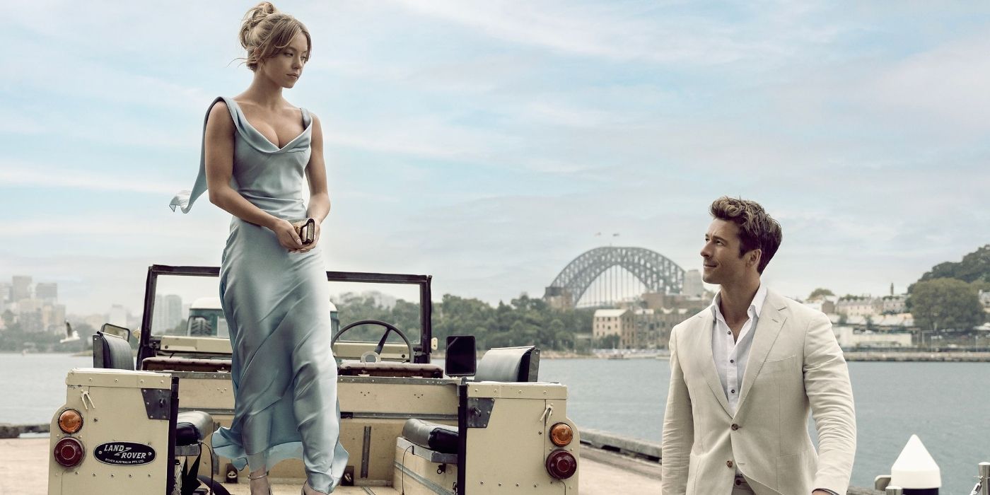 bea blue dress anyone but you Sydney Sweeney's Blue Dress in <em>Anyone But You</em>Get The Look Now