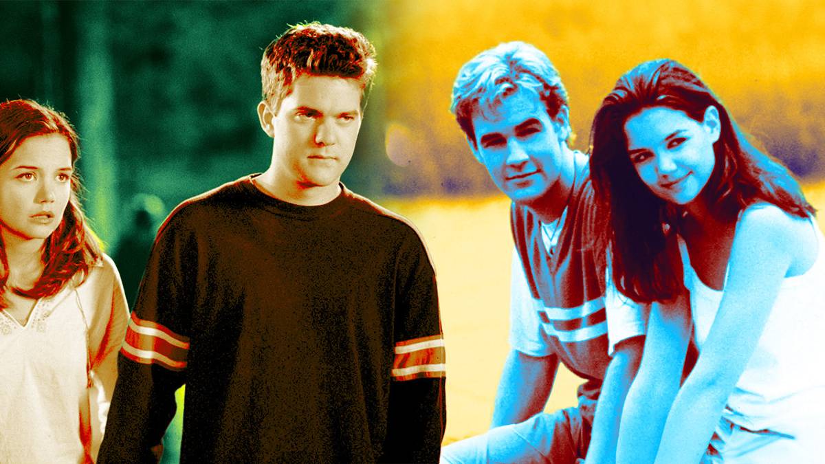 Joey, Pacey, and Dawson in a Love Triangle from Dawson's Creek