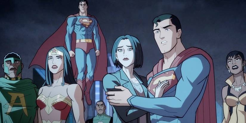 Justice League Crisis on Infinite Earths Part One group shot