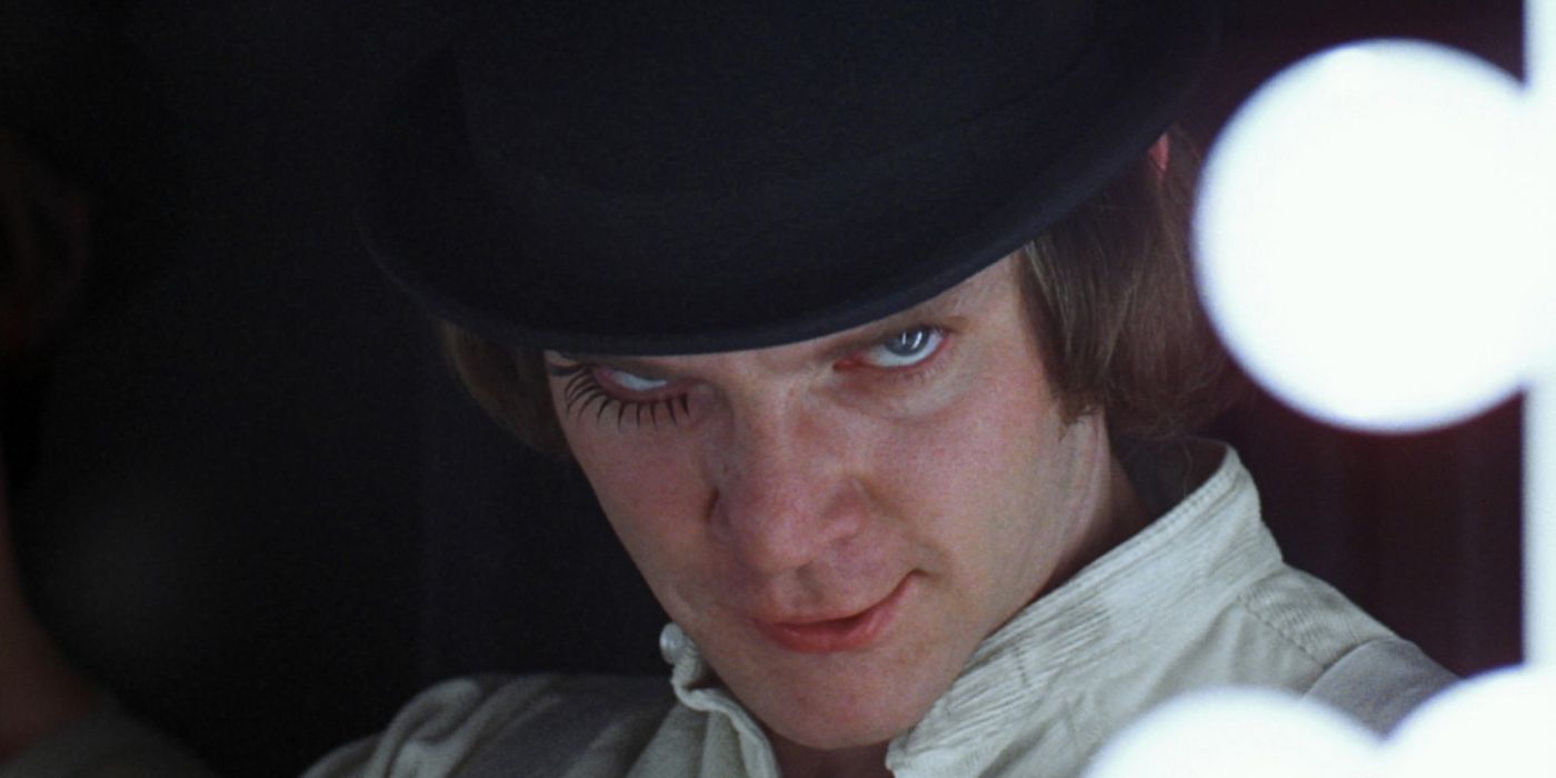 Malcolm McDowell as Alex in A Clockwork Orange