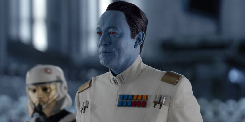 Lars Mikkelsen as Grand Admiral Thrawn in the Star Wars series Ahsoka