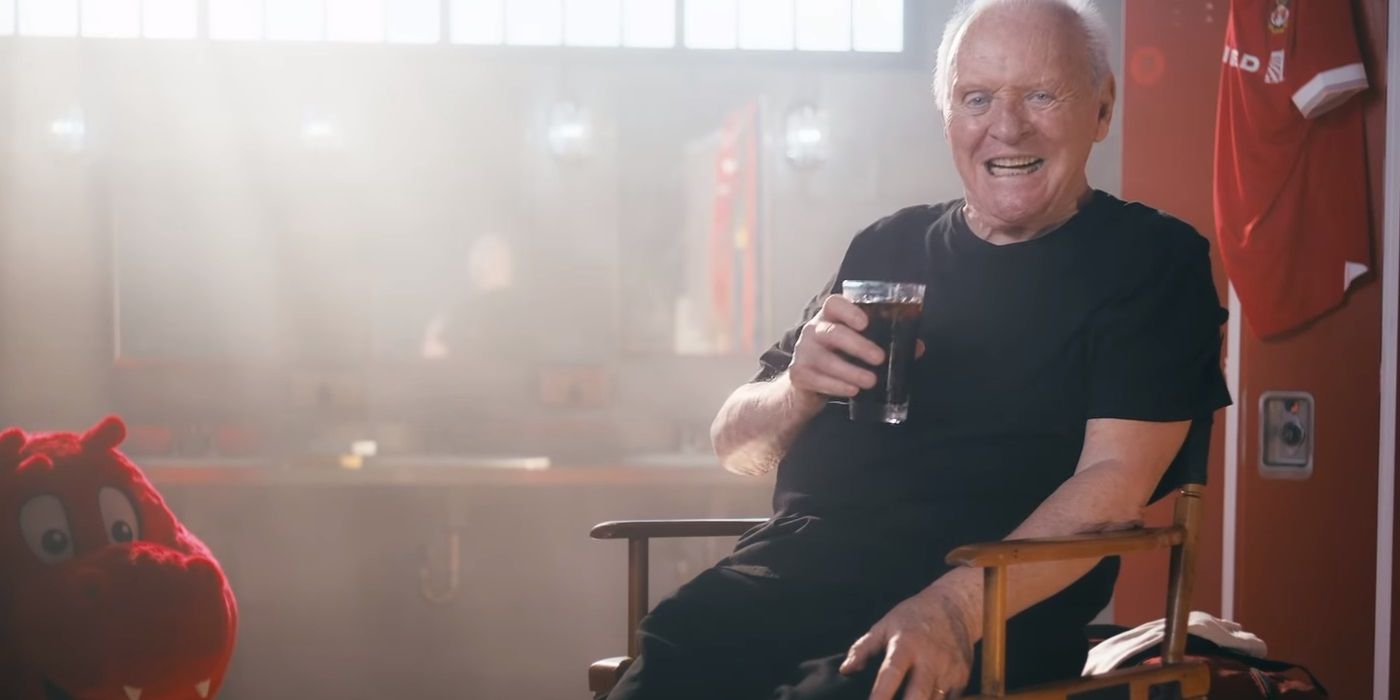 Anthony Hopkins Becomes Wrexham Mascot in Hilarious Cold Crew Coffee Super  Bowl Ad from Ryan Reynolds