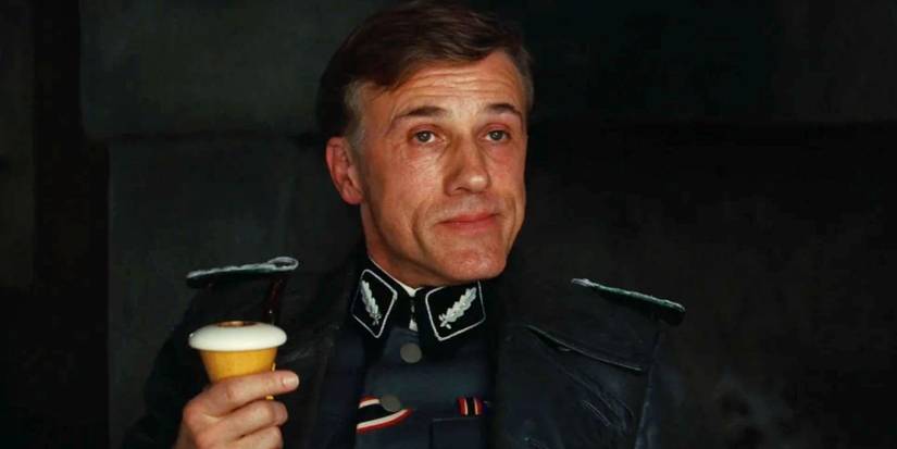 Christoph Waltz as Hans Landa in the opening of Inglourious Basterds
