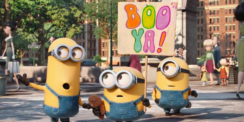 Kevin, Stuart, and Bob in Minions