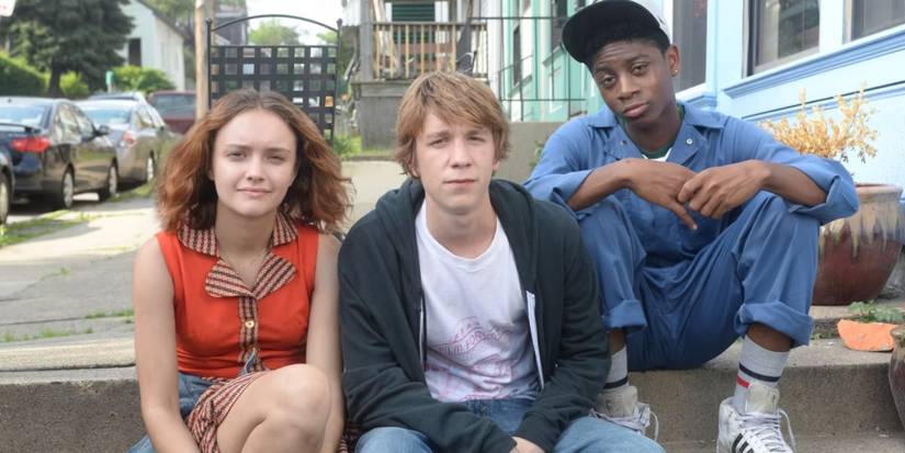 Thomas Mann, RJ Cyler, and Olivia Cooke in Me Earl and the Dying Girl
