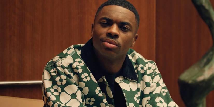 Vince wears a green jacket in The Vince Staples Show