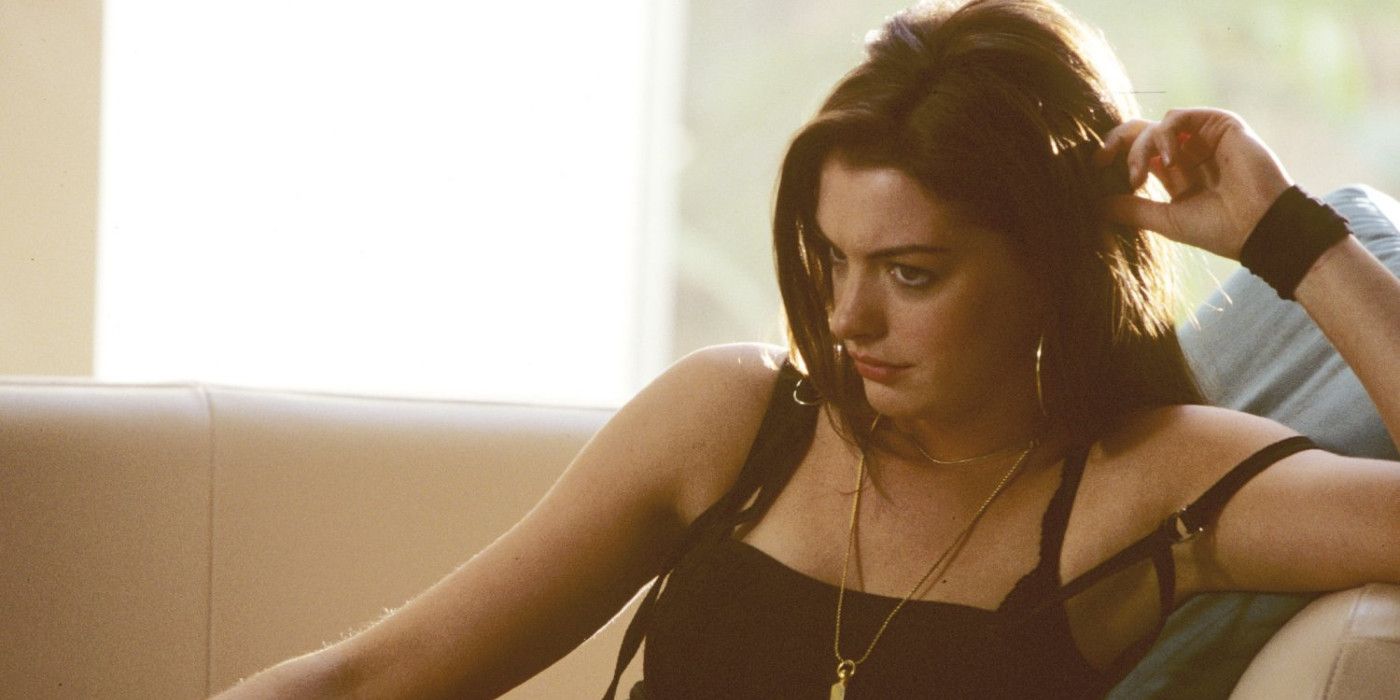 Anne Hathaway looks serious in Havoc