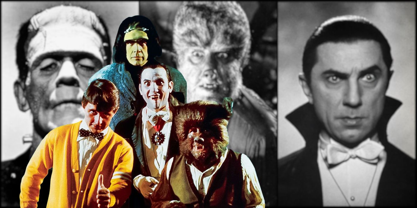 Dracula, Frankenstein, and the Wolfman Assembled to Fight Crime in