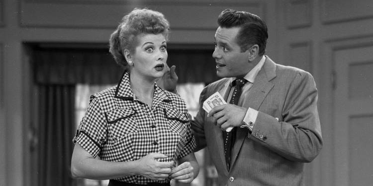 Lucille Ball and Desi Arnaz in I Love Lucy