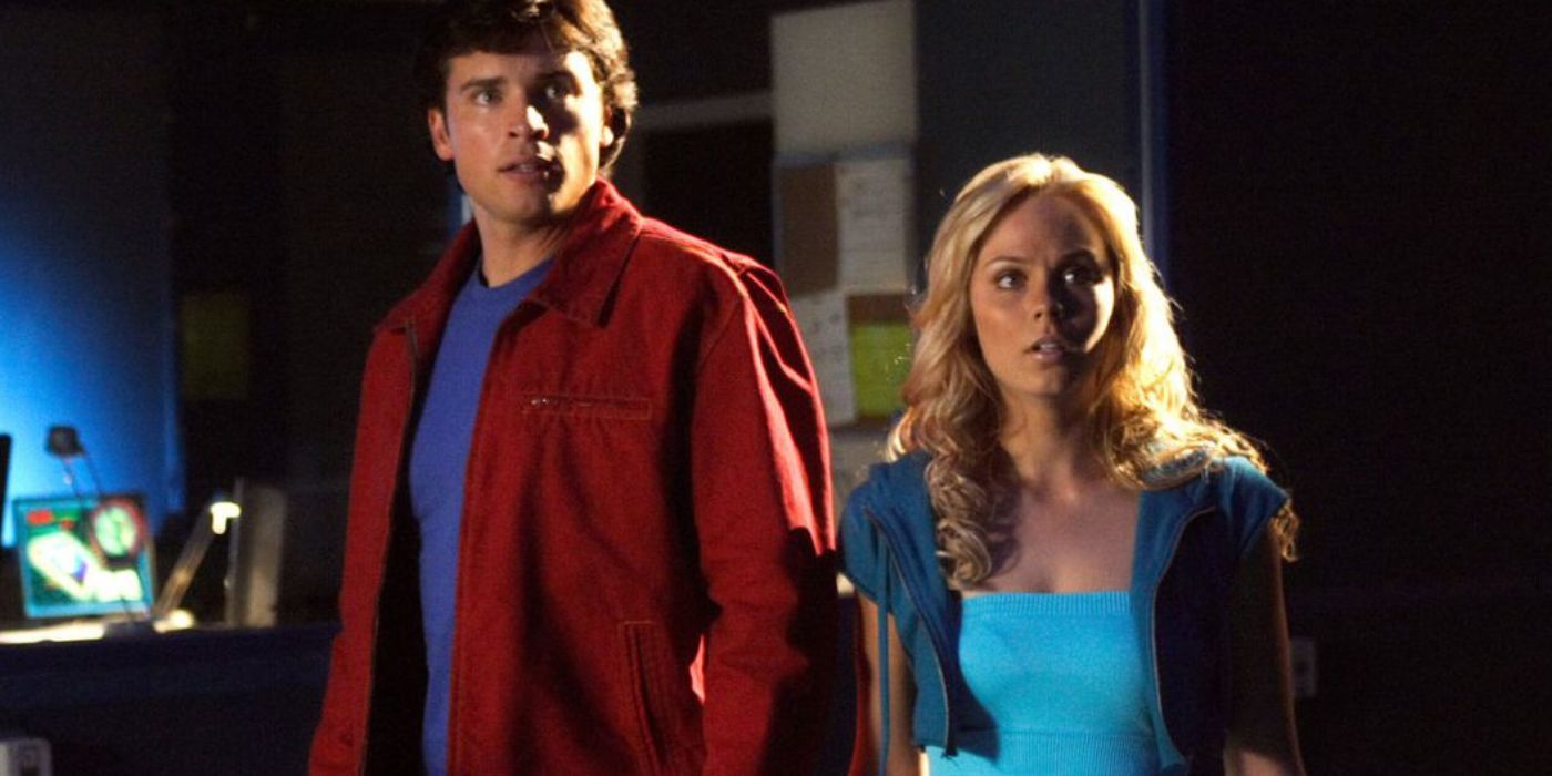 Tom Wellington & Laura Vandervoort as Clark & Kara in Smallville