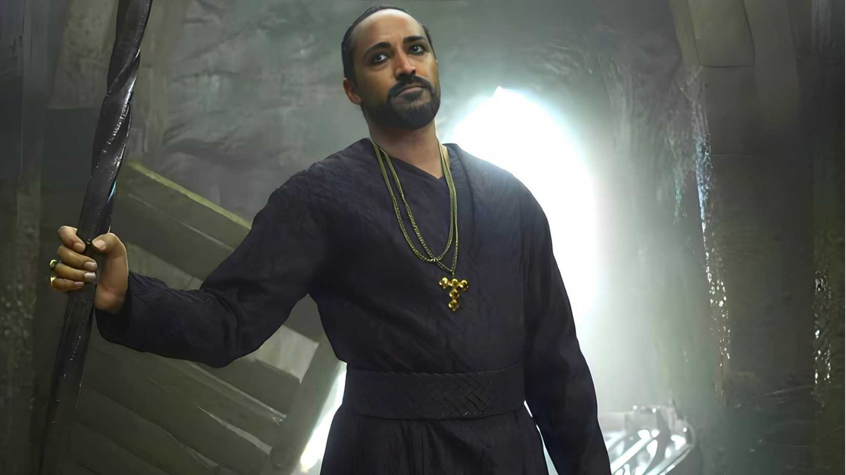 Vilgefortz fighting in The Witcher Season 3