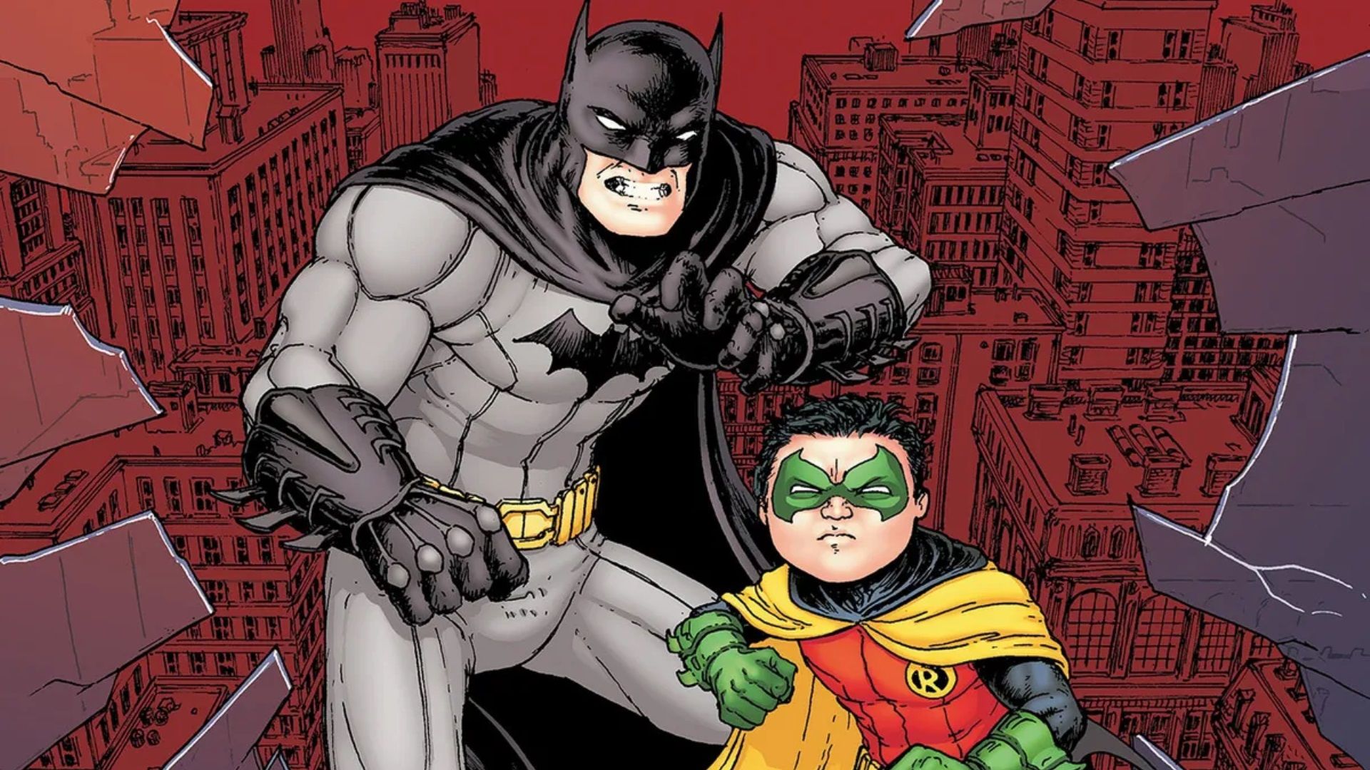 Batman and Damian Wayne Robin