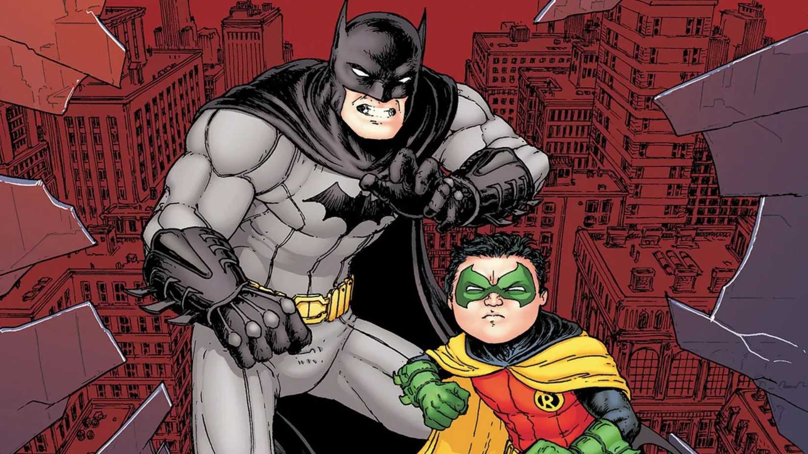 Batman and Damian Wayne Robin