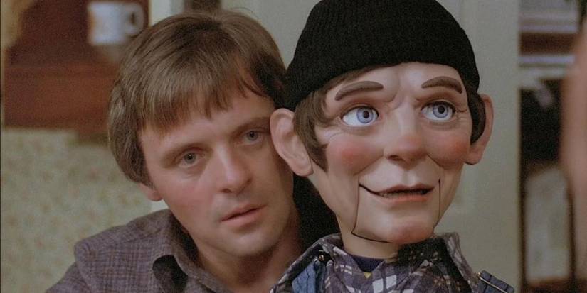 Anthony Hopkins with a dummy in the drama/horror film Magic 1978