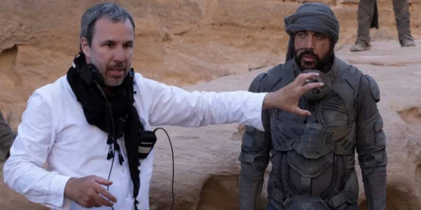 Denis Villeneuve on set of Dune