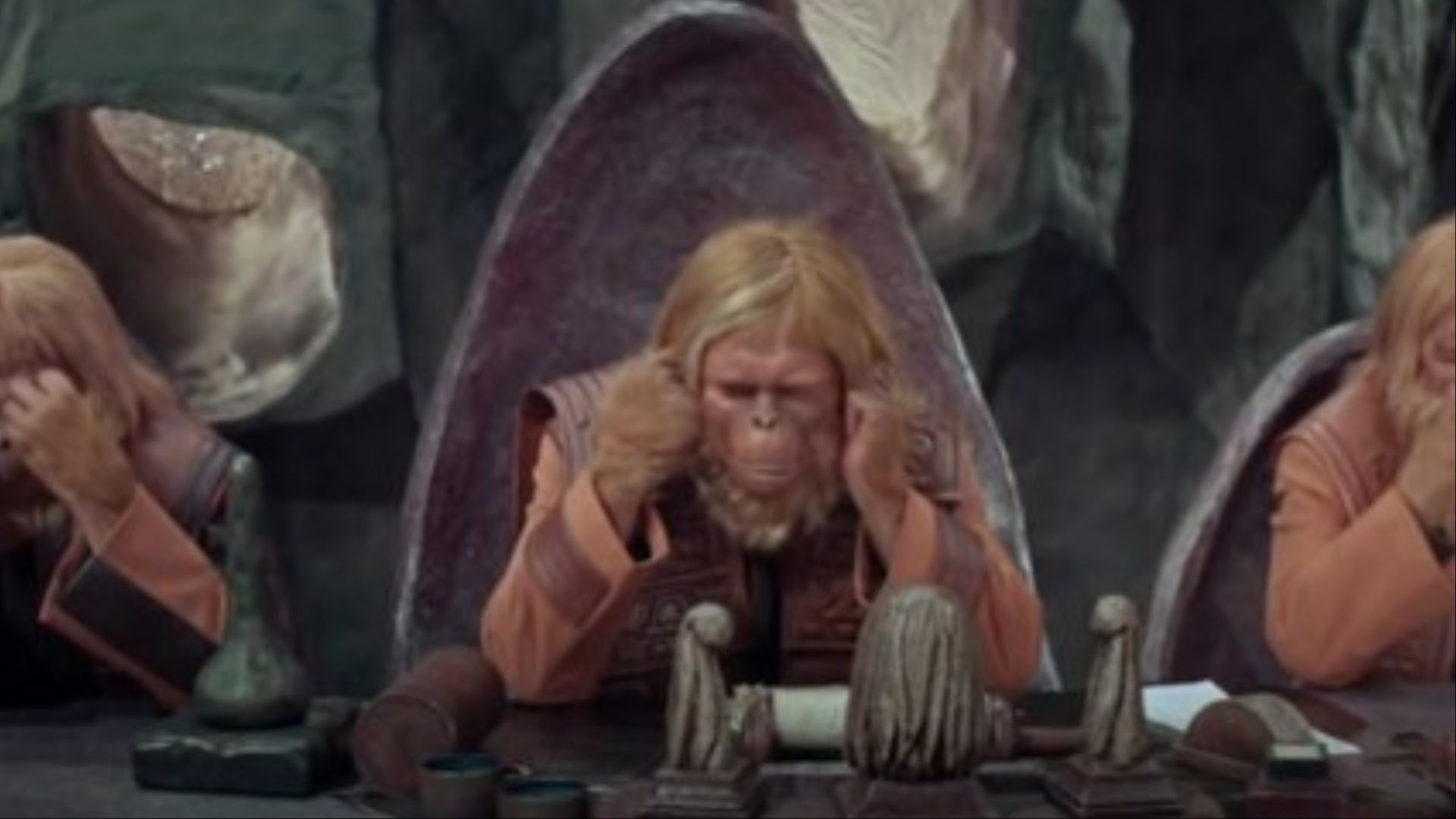 The organgutan council in Planet of the Apes