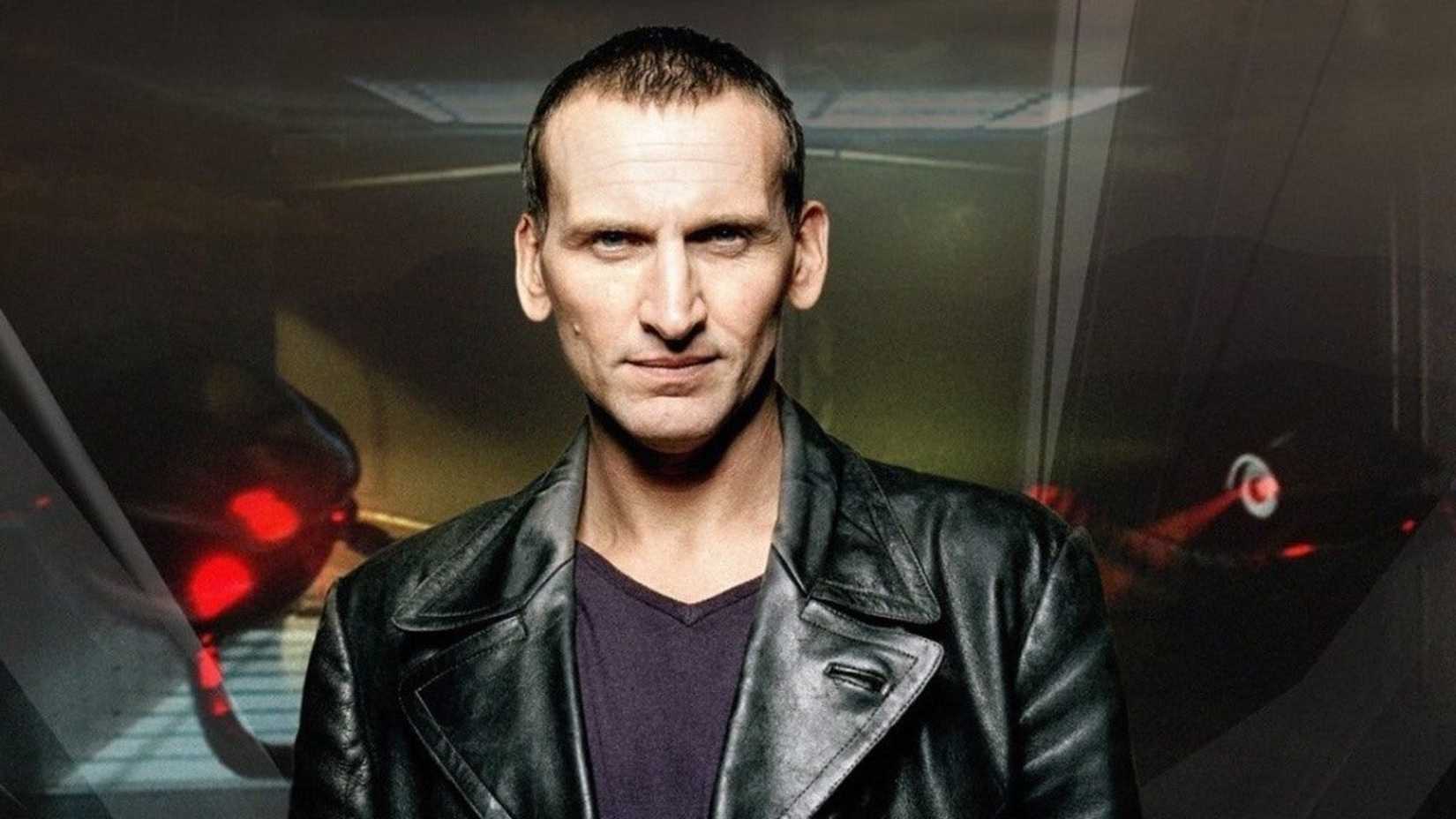 The Ninth Doctor wears leather in Doctor Who