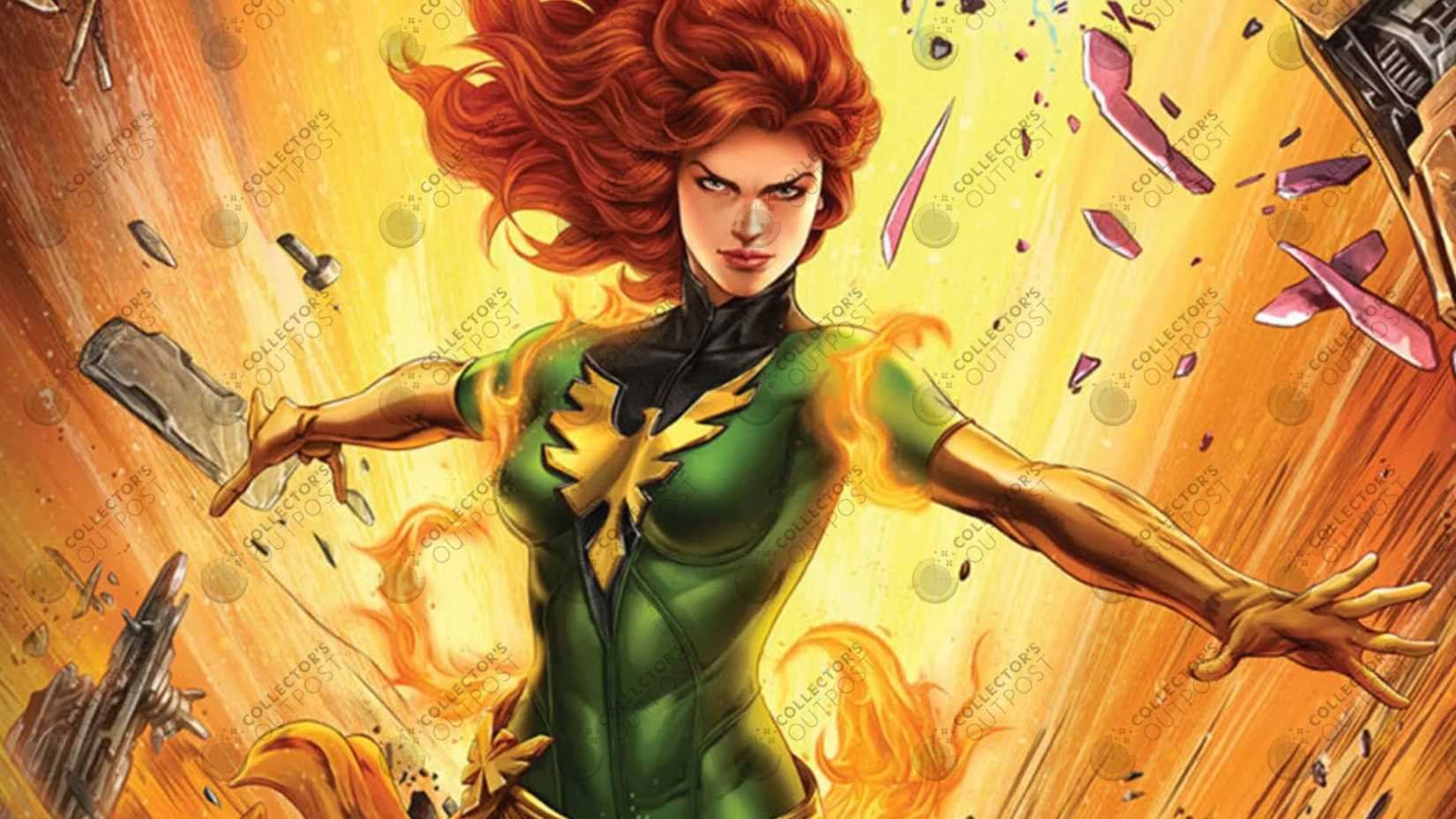 Jean Grey unleashes her powers as the Phoenix in X-Men comics
