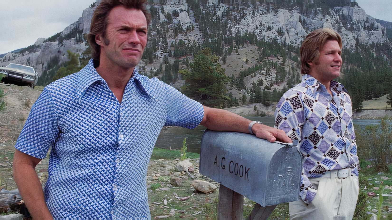 Jeff Bridges and Clint Eastwood by a mailbox in Thunderbolt and Lightfoot