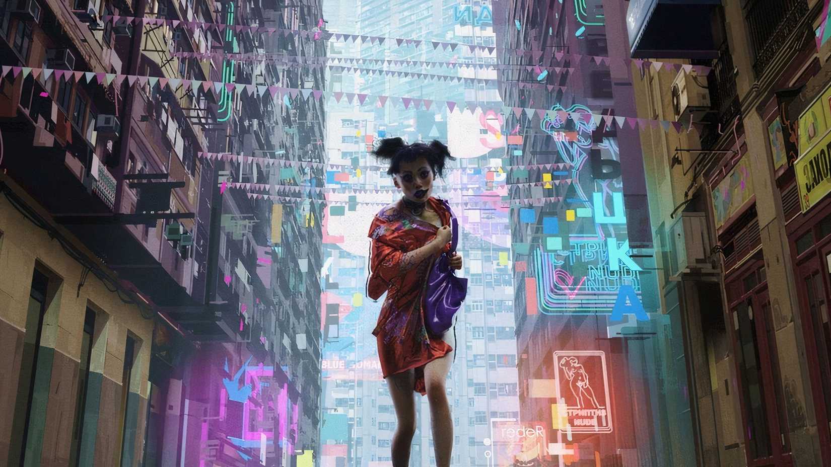 Женщина в переулке в фильме «Любовь, смерть и роботы»