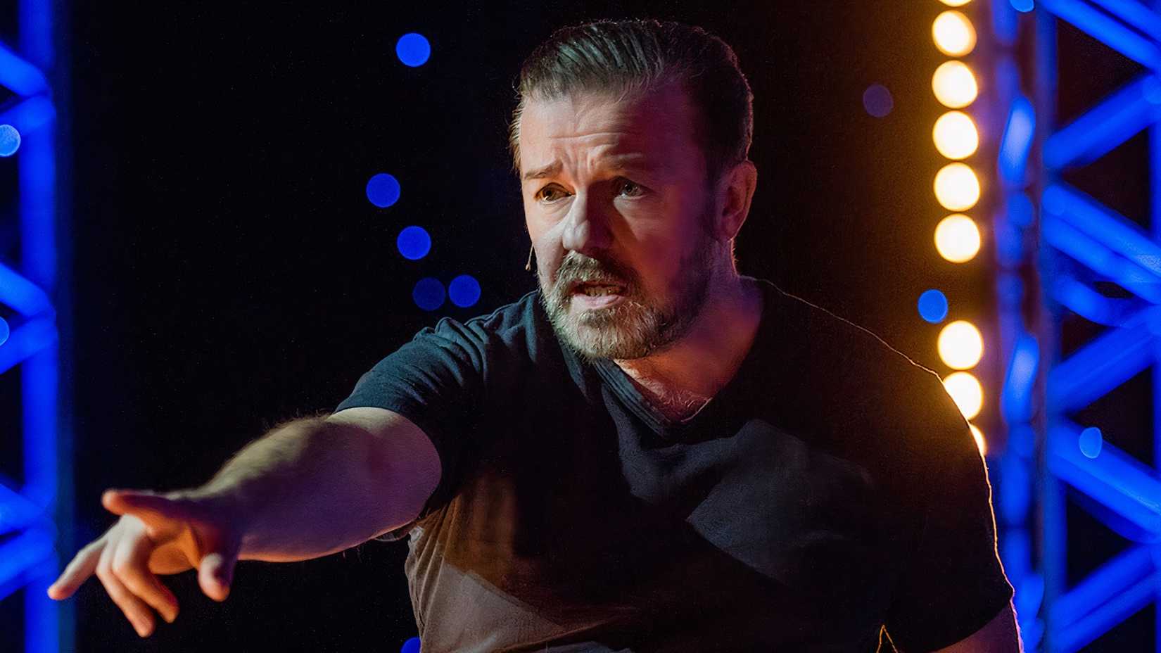 Ricky Gervais on stage