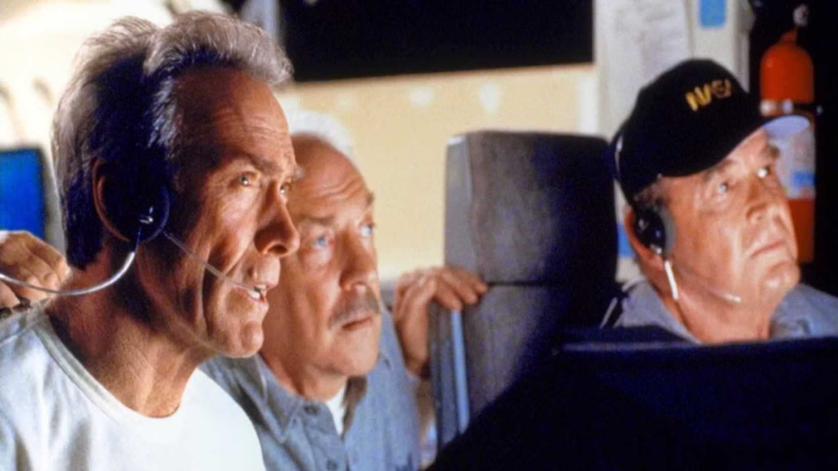 Clint Eastwood, Donald Sutherland and James Garner in Space Cowboys