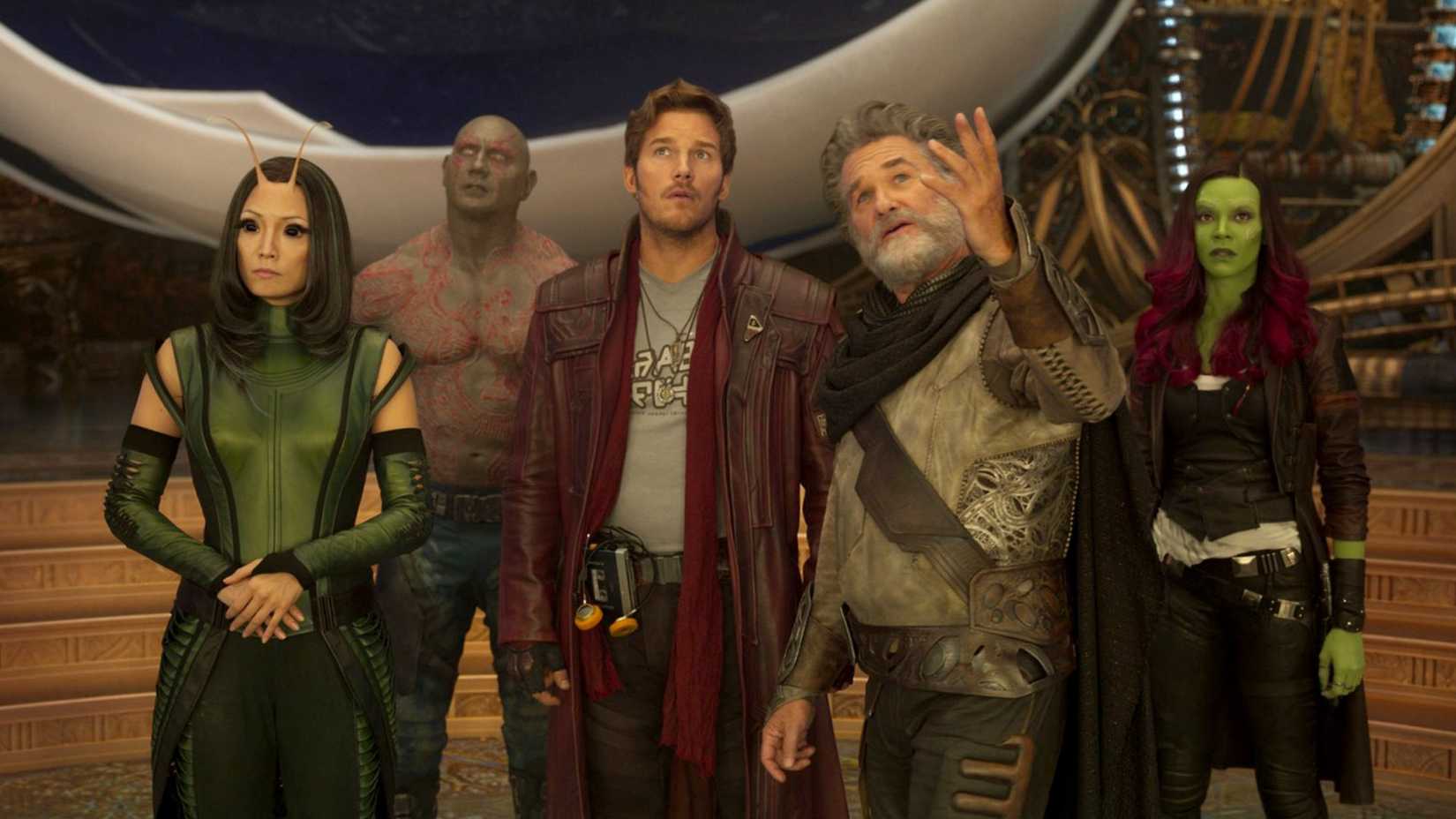 The gang talks with Ego in Guardians of the Galaxy Vol. 2