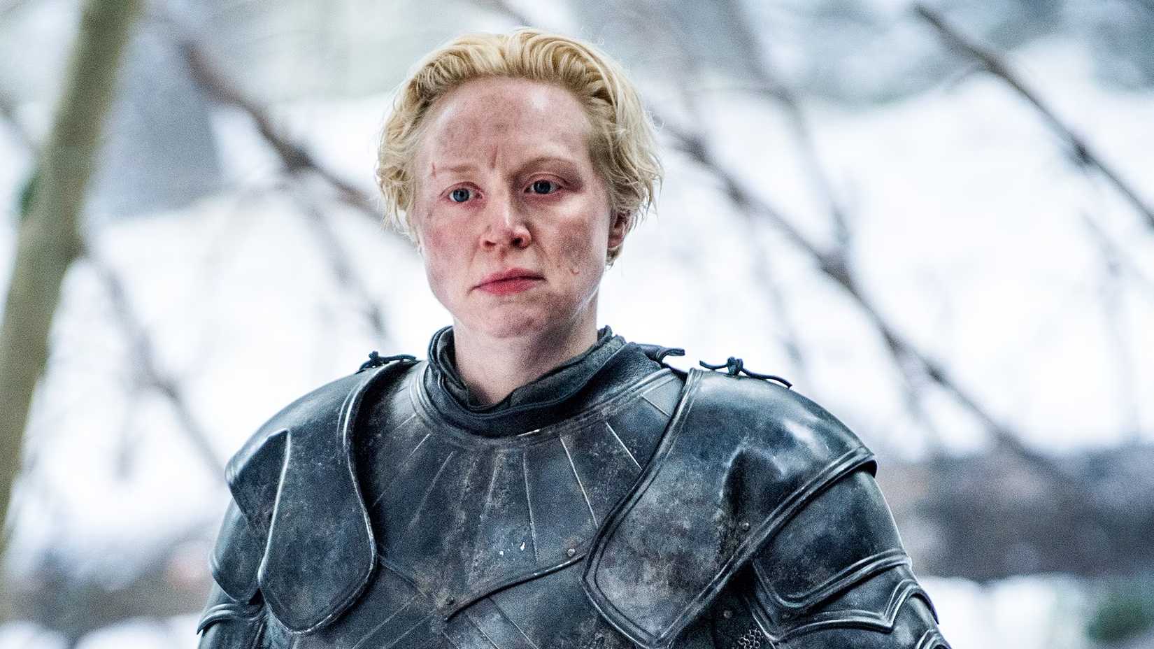 Gwendoline Christie as Brienne of Tarth in Game of Thrones
