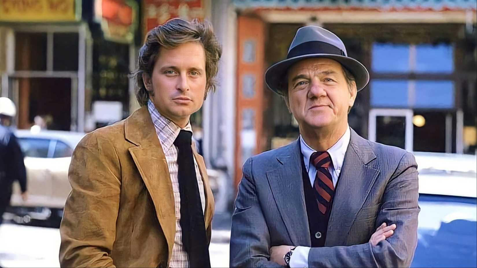 Michael Douglas in a scene from the cop show, The Streets of San Francisco