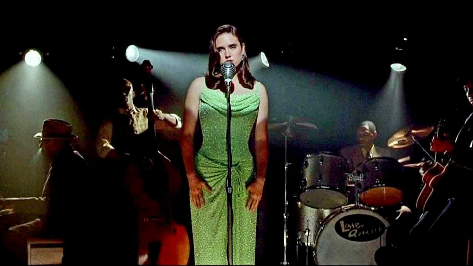 Jennifer Connelly on stage singing in Dark City (1998)