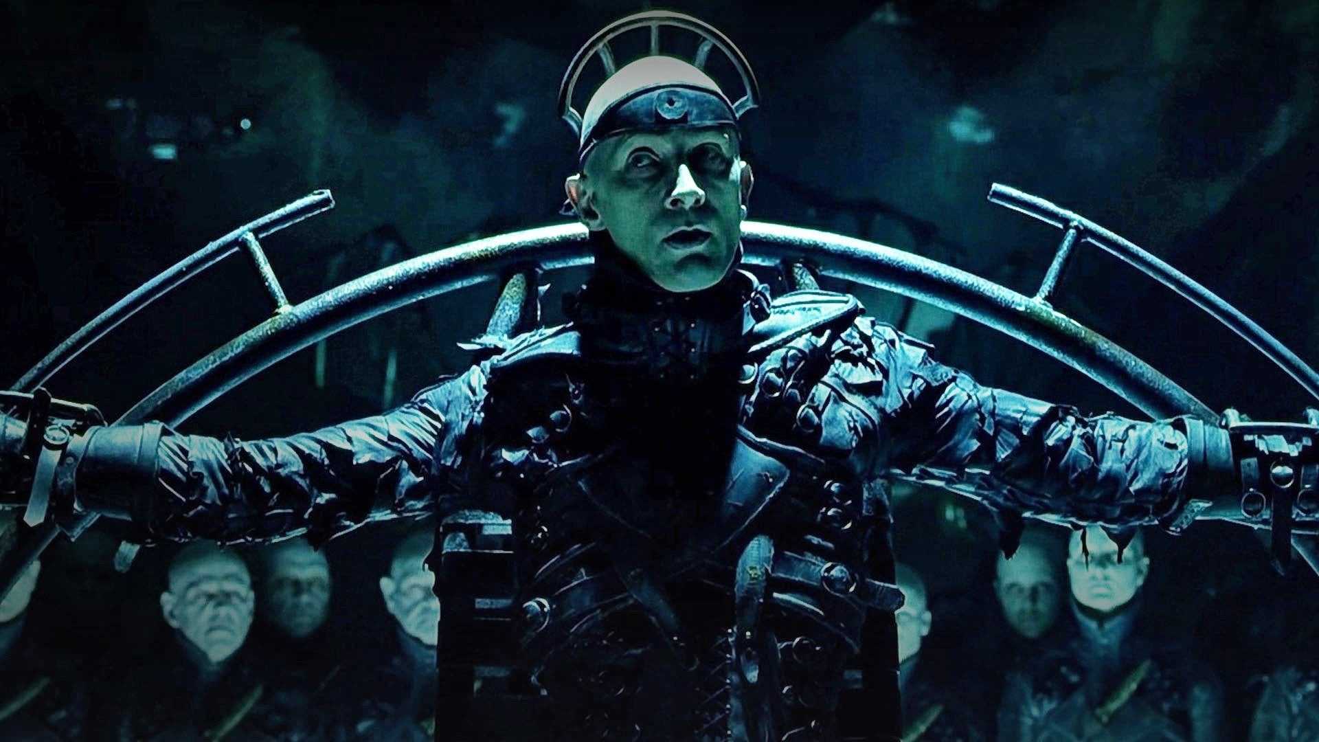 A man in uniform in the sci-fi thriller Dark City (1998)