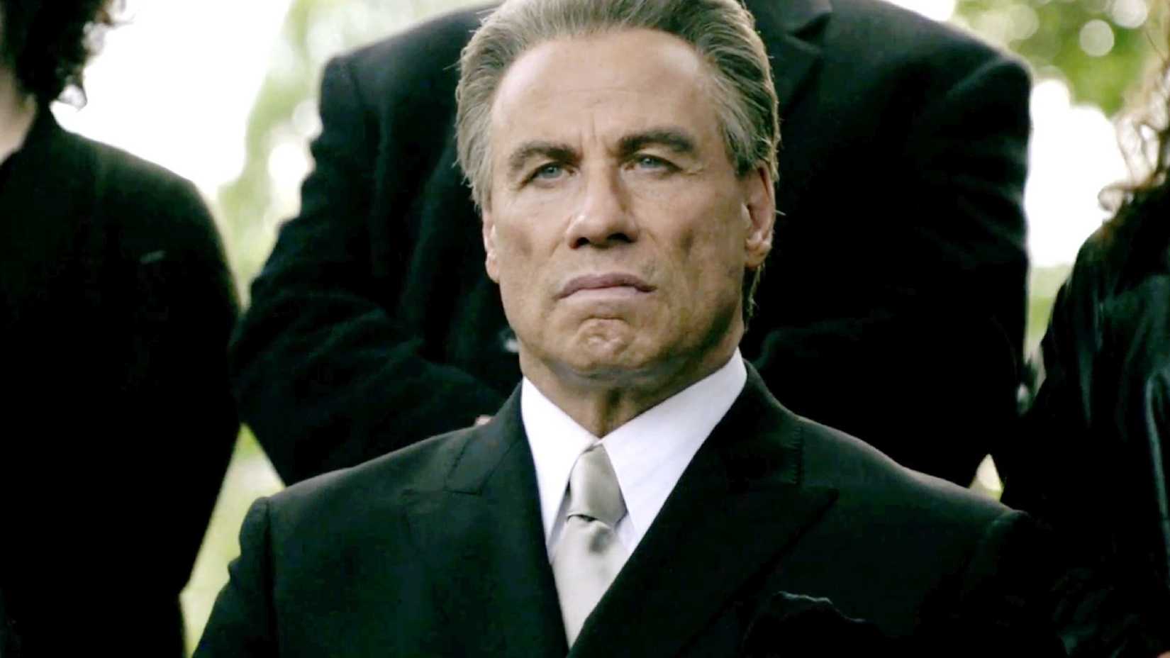 John Travolta as John Gotti in "Gotti."